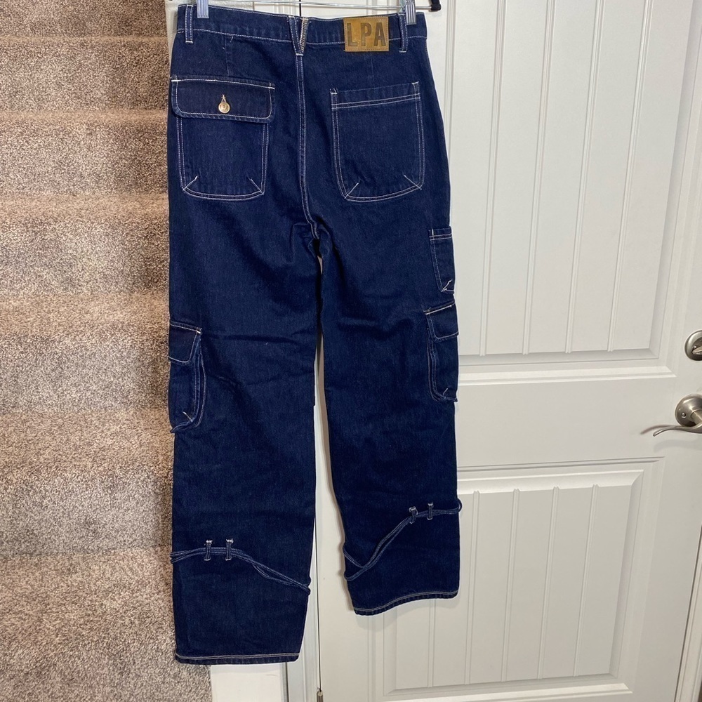 LPA Bea Mid Rise Barrel Cargo in Indigo Dark Rinse
Revolve - Picture 8 of 14